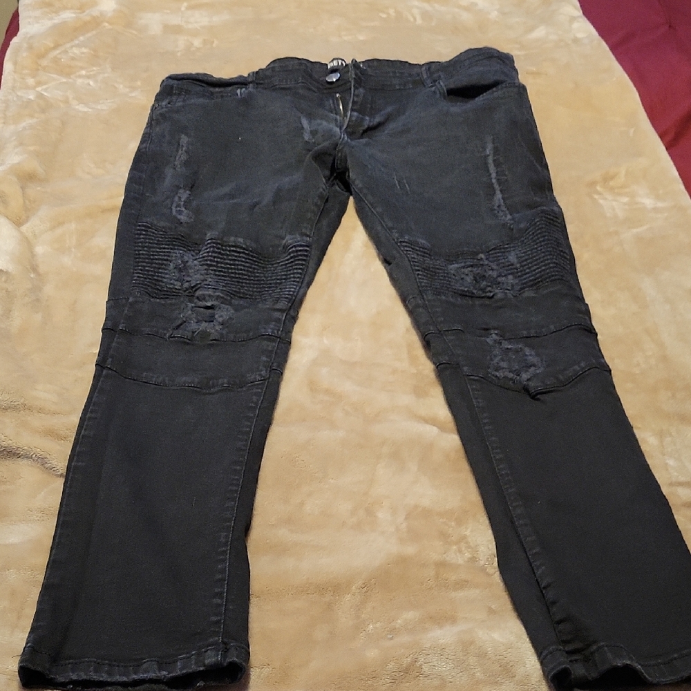 Arket Charcoal Denim Trousers